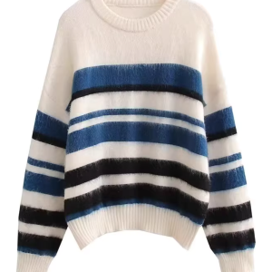 Striped Knitted Sweater (2 Colors)