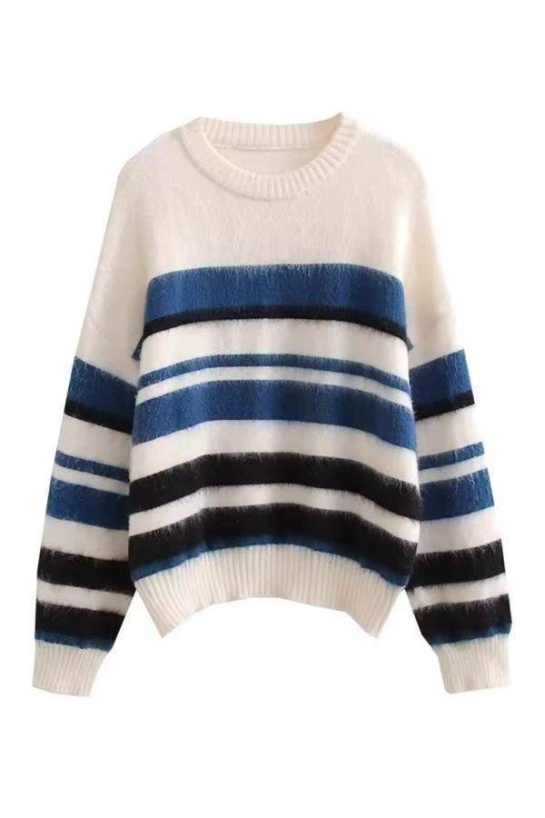 Striped Knitted Sweater (2 Colors)