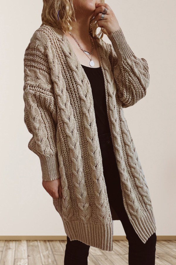 Loose Thick Knit Cardigan